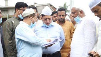 ভারত সরকারের অর্থায়নে বাস্তবায়িত উন্নয়ন কাজ পরিদর্শন করলেন পররাষ্ট্রমন্ত্রী