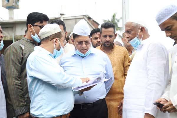 ভারত সরকারের অর্থায়নে বাস্তবায়িত উন্নয়ন কাজ পরিদর্শন করলেন পররাষ্ট্রমন্ত্রী
