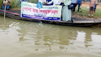 সিলেটে ছোট লুলা বিলে ৪৪৪ কেজি মাছের পোনা অবমুক্ত করেছে দক্ষিণ সুরমা উপজেলা প্রশাসন ও মৎস্য বিভাগ