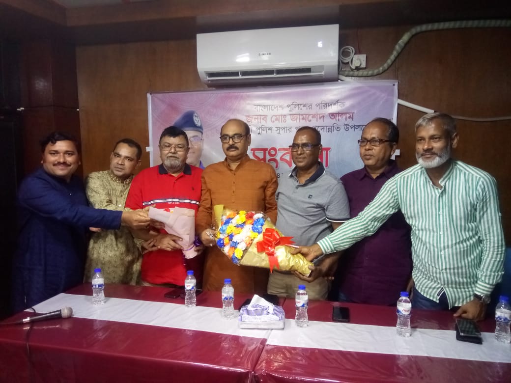 সংবর্ধনার জবাবে এএসপি জামশেদ আলম কর্মক্ষেত্রে সিলেট আমার দ্বিতীয় জন্মভূমি 